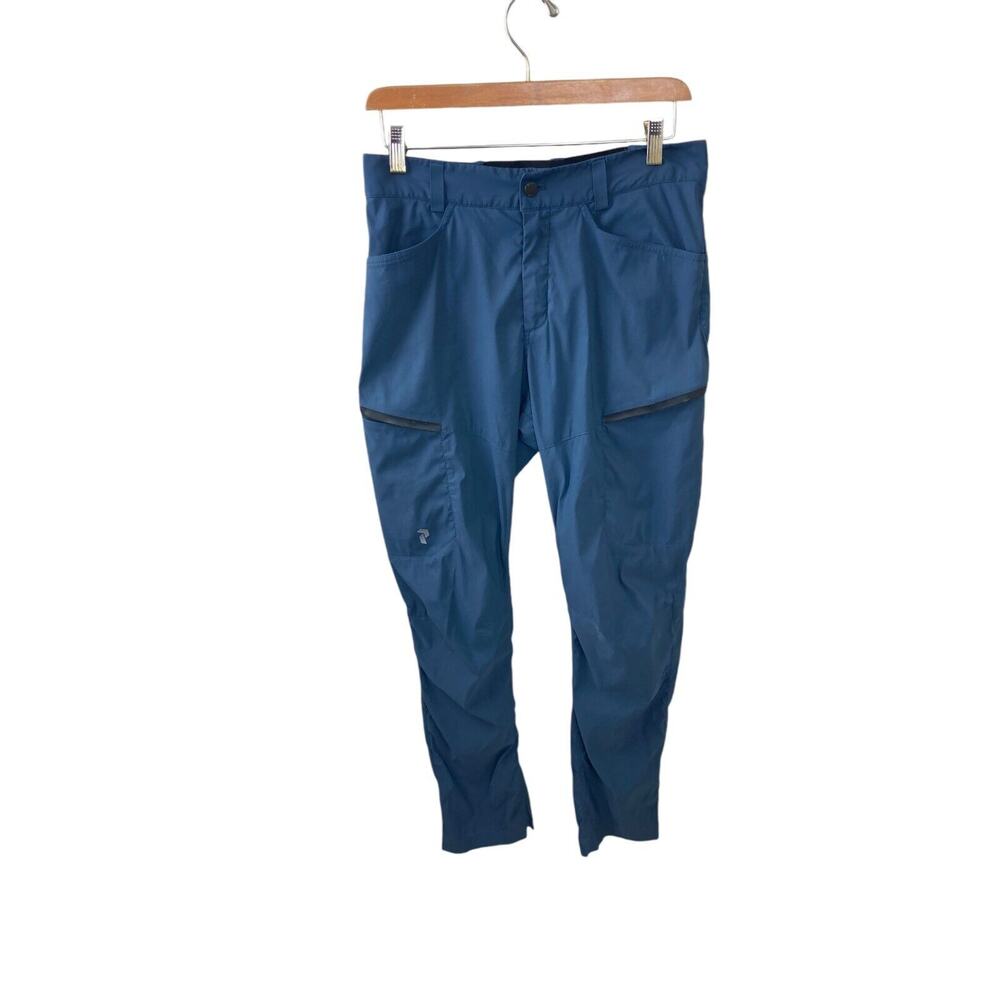 Peak Performance Blue Iconiq Zip Pockets Pants Activewear Outdoors 30 X 31
